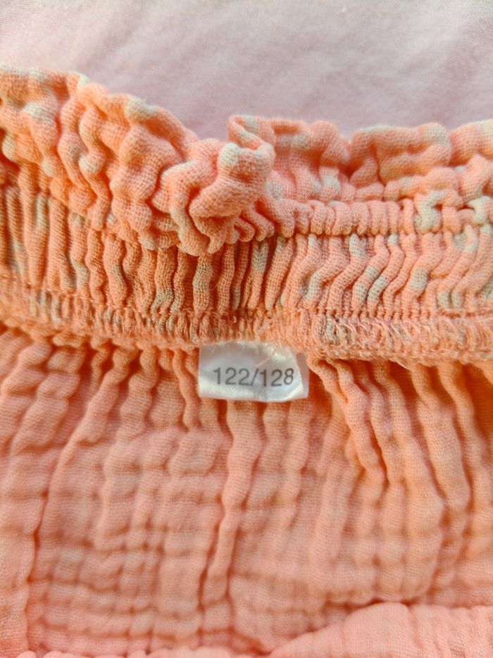 Robe sans manches fille Zeeman orange fleurs 122-128 cm - photo numéro 4