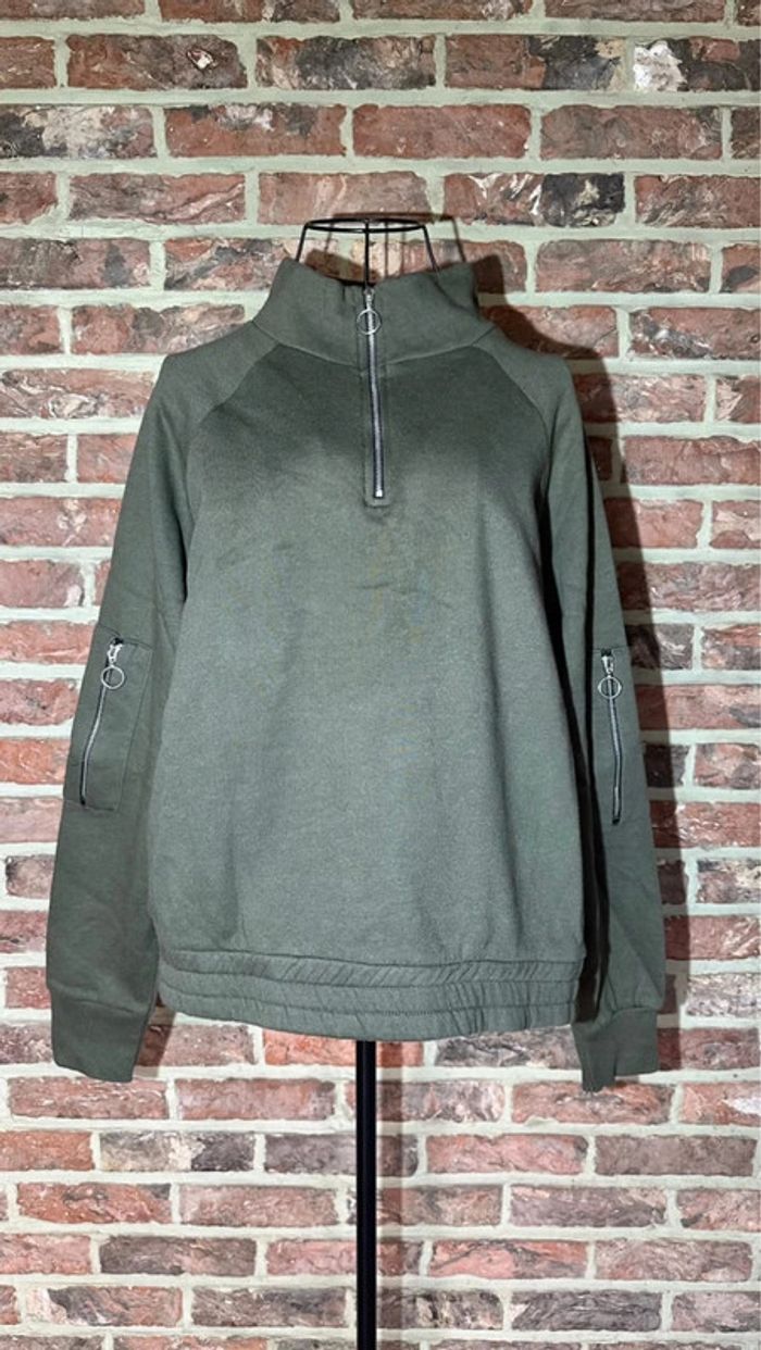 Sweat / Pull Camionneur Kaki Primark Taille XL / 42