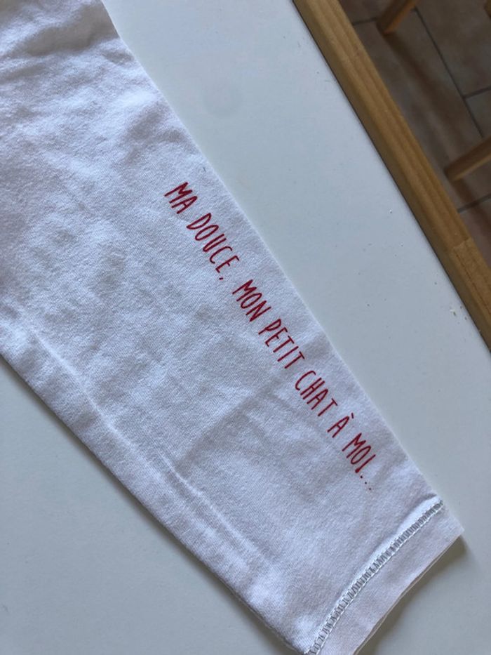 Sous pull blanc inscription - photo numéro 3