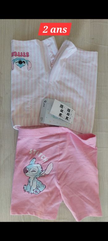 Lot de 2 short Stitch fille 23 mois