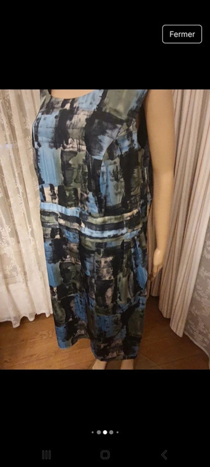 Robe bleu/vert Sixth Sense C&A fr 48 - photo numéro 6
