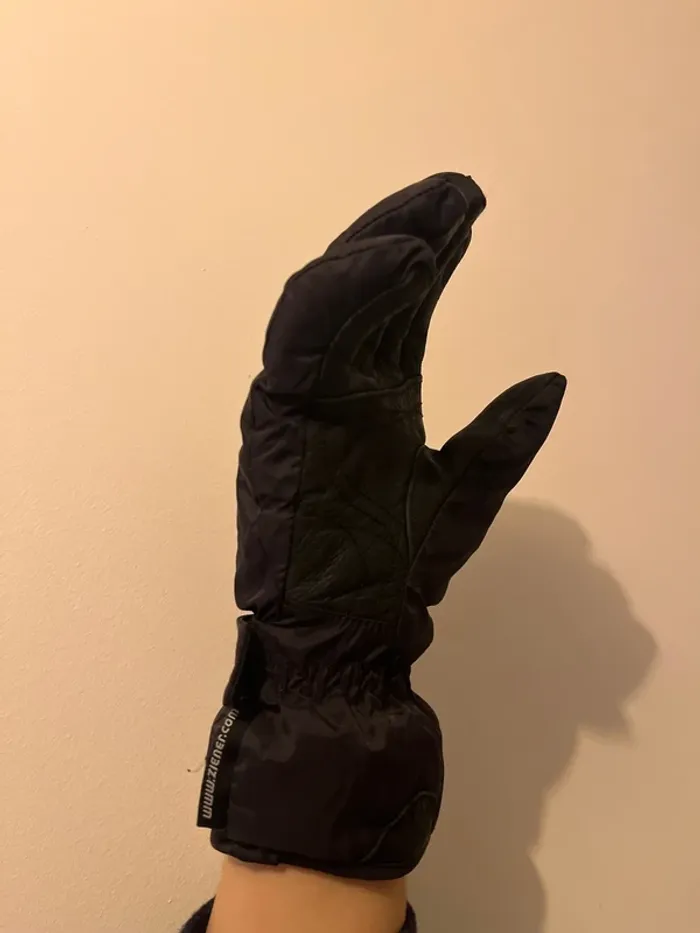 Gants Ski Snow Cuir Noir T7 - photo numéro 12