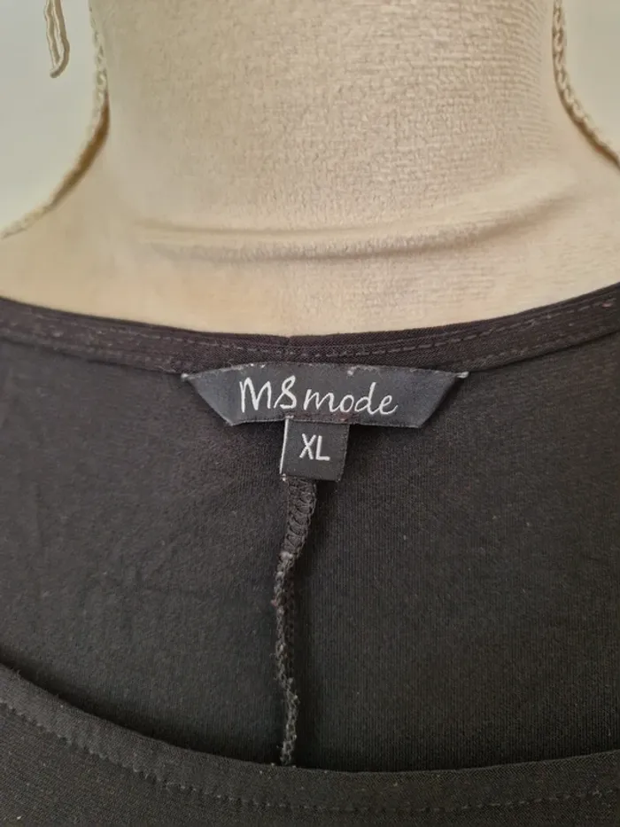 Robe épaules dénudé noir a strass ms mode taille 50 - photo numéro 8