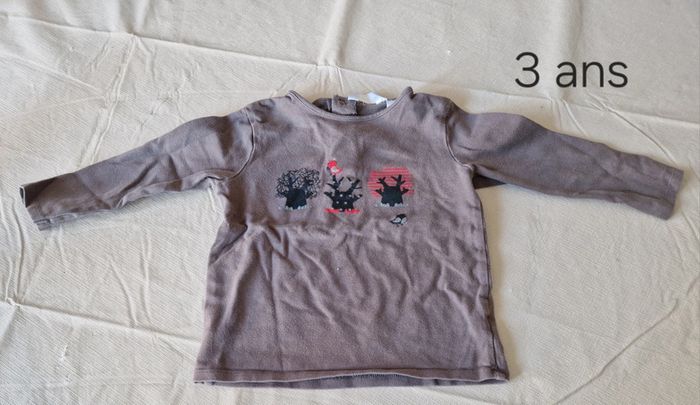 Tee shirt à longue manche 3 ans