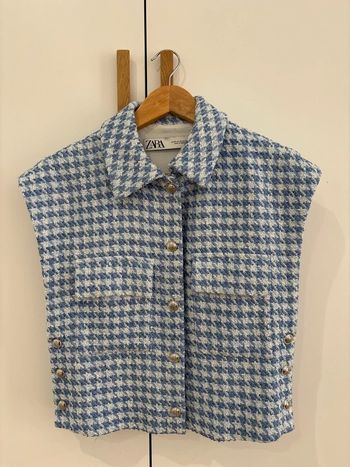 Chaleco pata de gallo Zara