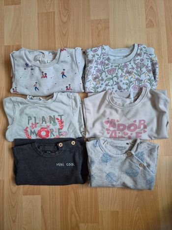 Lot de 6 pulls/sweat 18 mois