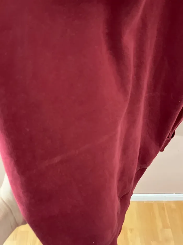 Sweat à capuche bordeaux - photo numéro 3