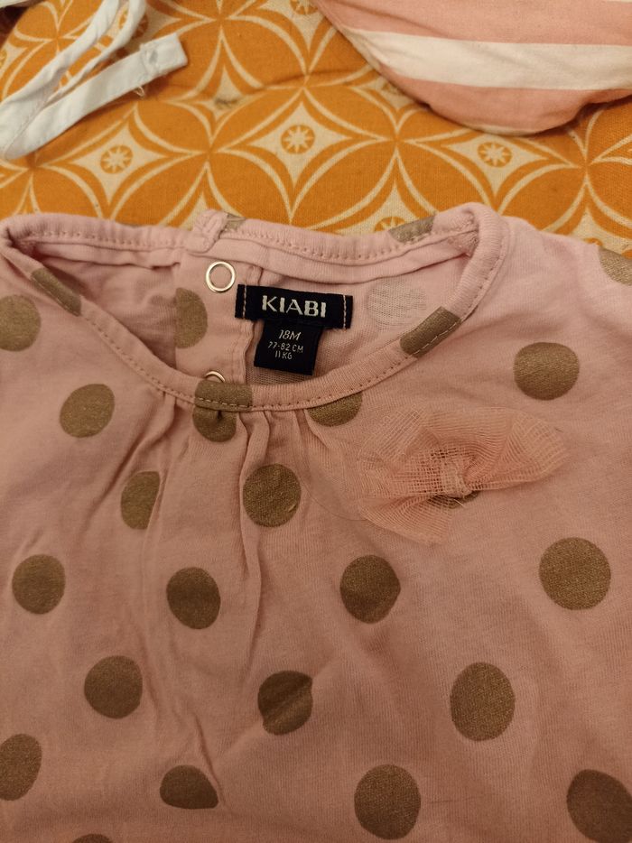 Lot de 2 tee-shirt manches courtes Kiabi 18 mois - photo numéro 2