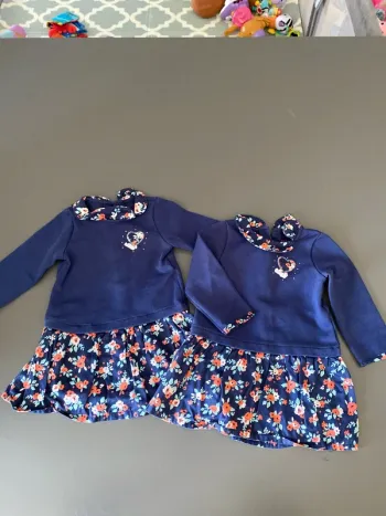 Lot de 2 robes sergent major 12 mois