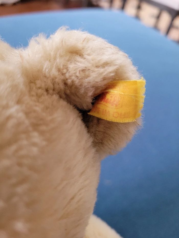 Ours de collection articulé Steiff Peluche 37cm miel marron clair doudou traditionnel - photo numéro 4