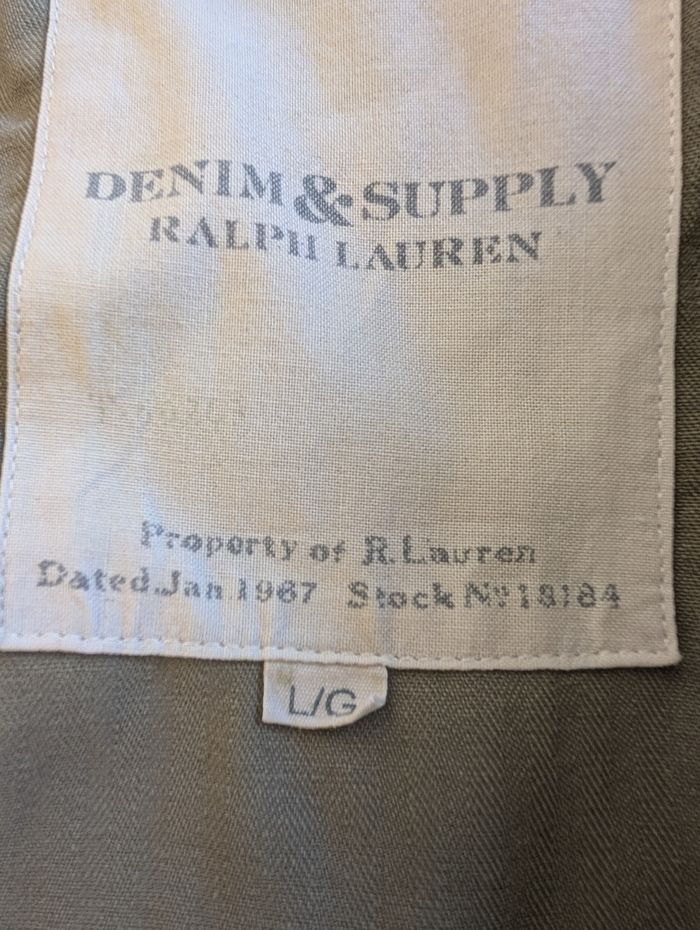 Ralph Lauren Military Field Veste Drapeau Américain Arrière - photo numéro 10