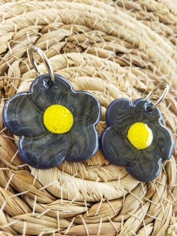 Boucles d'oreilles marguerite 