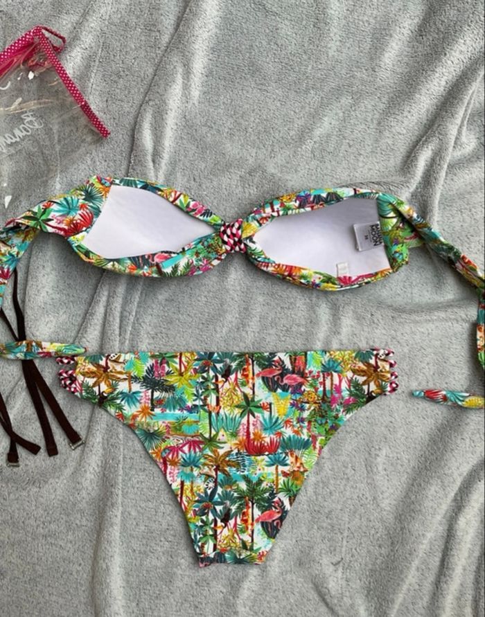 Bikini Banana Moon Taille 36/S imprimé tropical neuf - photo numéro 4