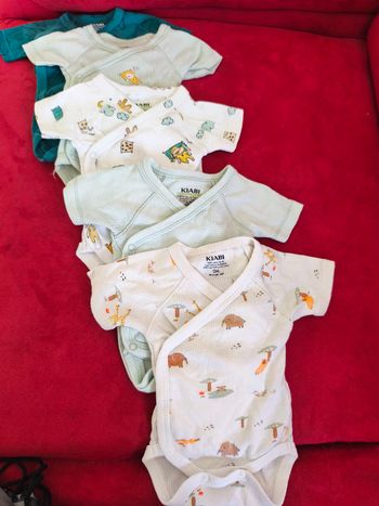 Lot bodies manches courtes naissance