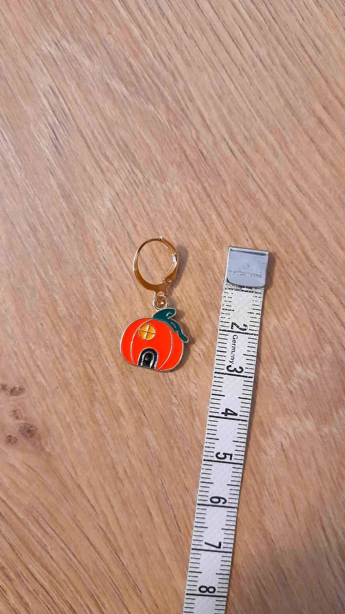 Boucles d’Oreilles Halloween Citrouille - photo numéro 3