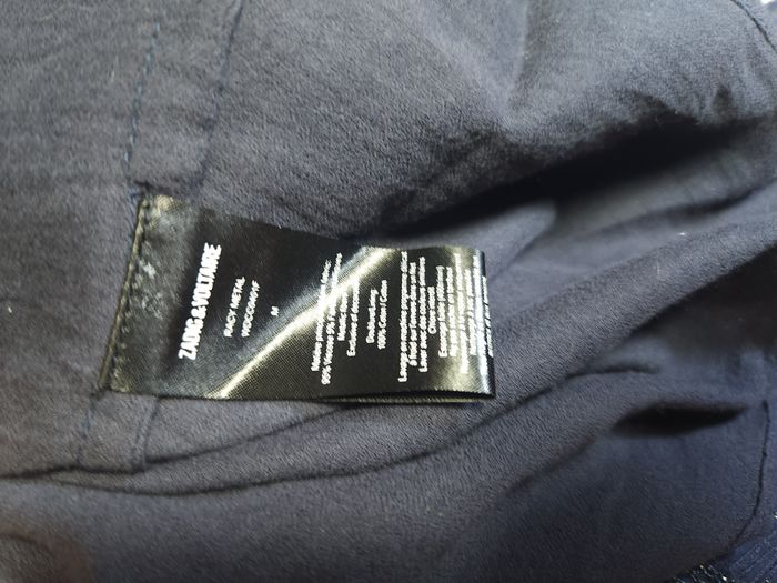 Robe Zadig & Voltaire "Racy Metal" Bleu Marine Rayures Dorées - Taille M - photo numéro 9