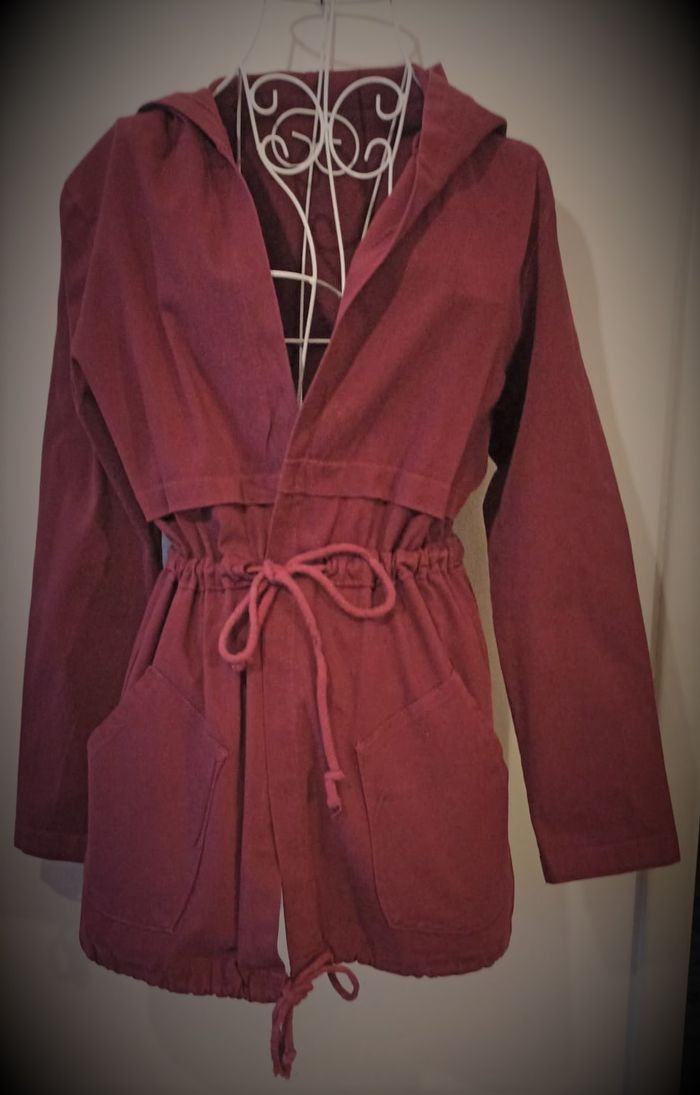 Veste Mi-Saison Bordeaux Chic & Tendance - Coupe Ajustable ! - photo numéro 3