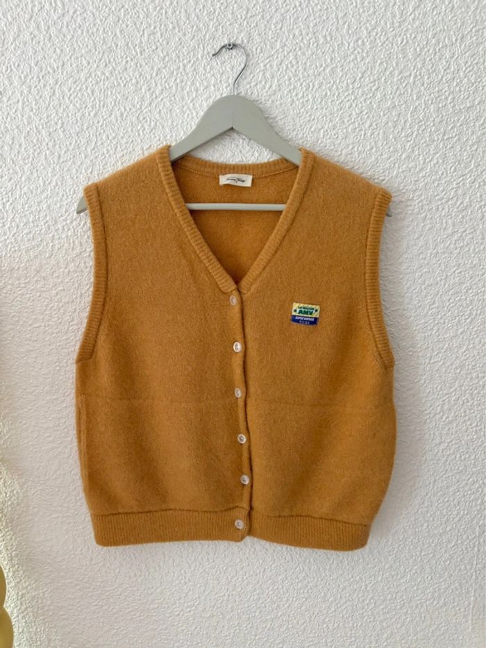 Gilet sans manches American Vintage Vitow moutarde / taille M