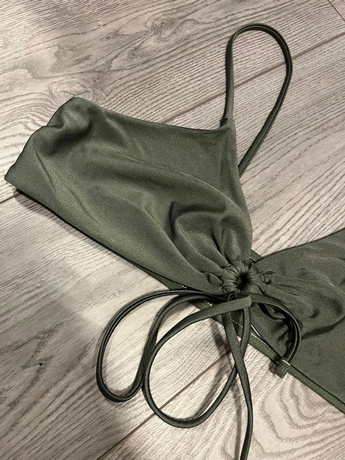 haut de maillot de bain kaki - photo numéro 2