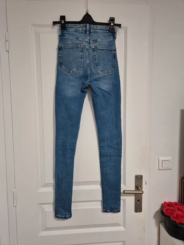 jean soho bleu claire taille haute skinny mango - photo numéro 7