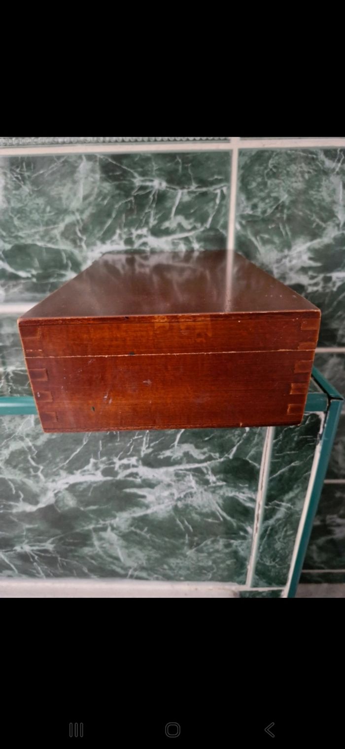 Boîte ancienne d'artiste peintre en bois - photo numéro 3