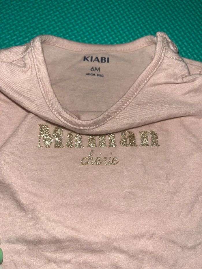 Tee shirt manches longues maman chérie Kiabi 6M - photo numéro 2