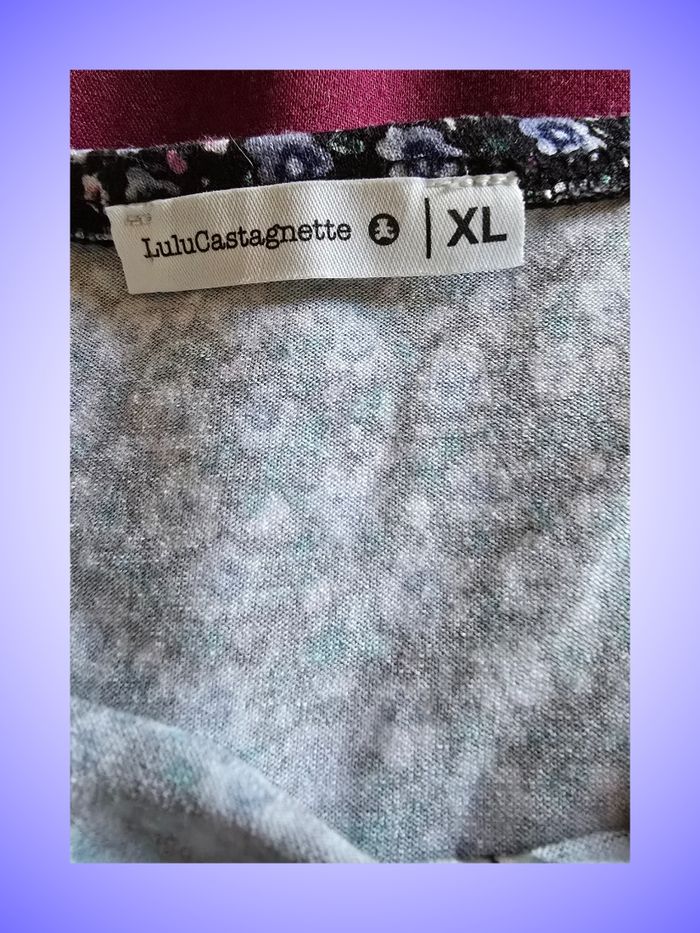 Top Court Crop Top Fleuri Taille 42 XL Lulu Castagnette - photo numéro 5