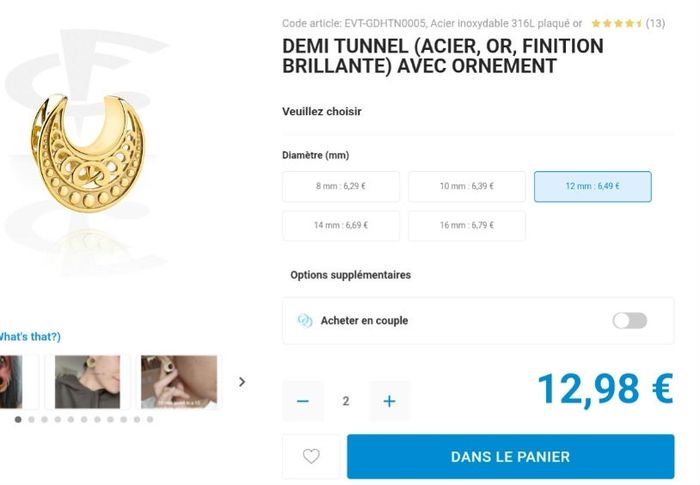 Écarteur tunnel - photo numéro 4