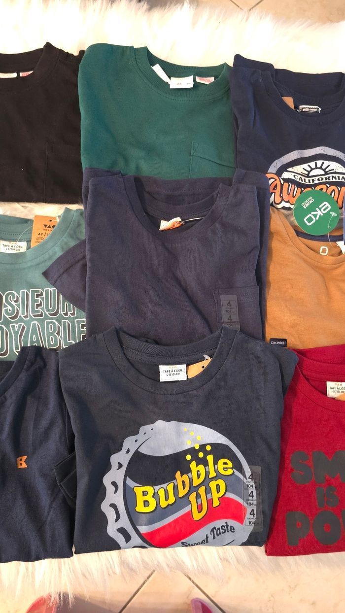 Neufs (non portés) 🏷💙😍🥰lot teeshirts ml 4 ans garçon 🥰😍💙 - photo numéro 9