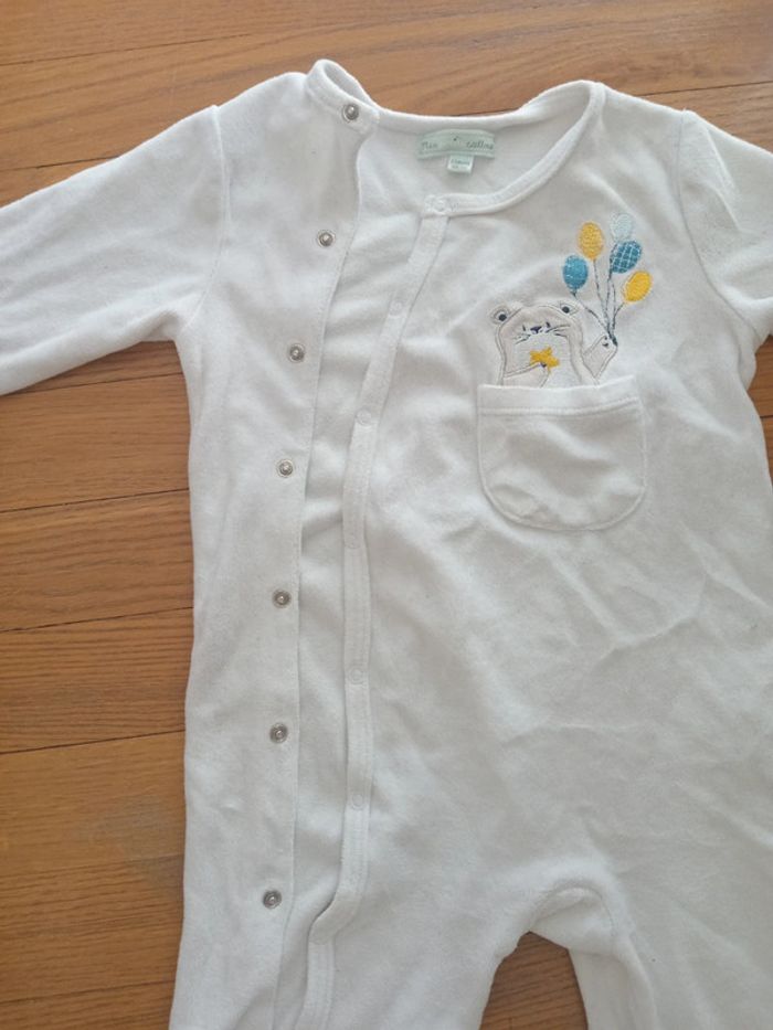 Pyjama velours chaud fille garçon 23 mois Mes Petits Cailloux - photo numéro 11