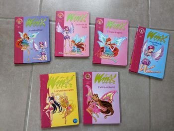 Lot 6 livres bibliothèque rose winx tomes 20 21 22 26 27 et 29