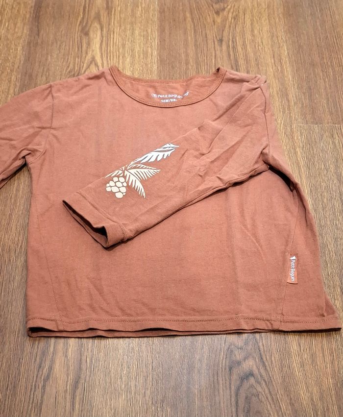 Pull léger manches longues Petit Béguin Bio – 36 mois / 98 cm – terracotta