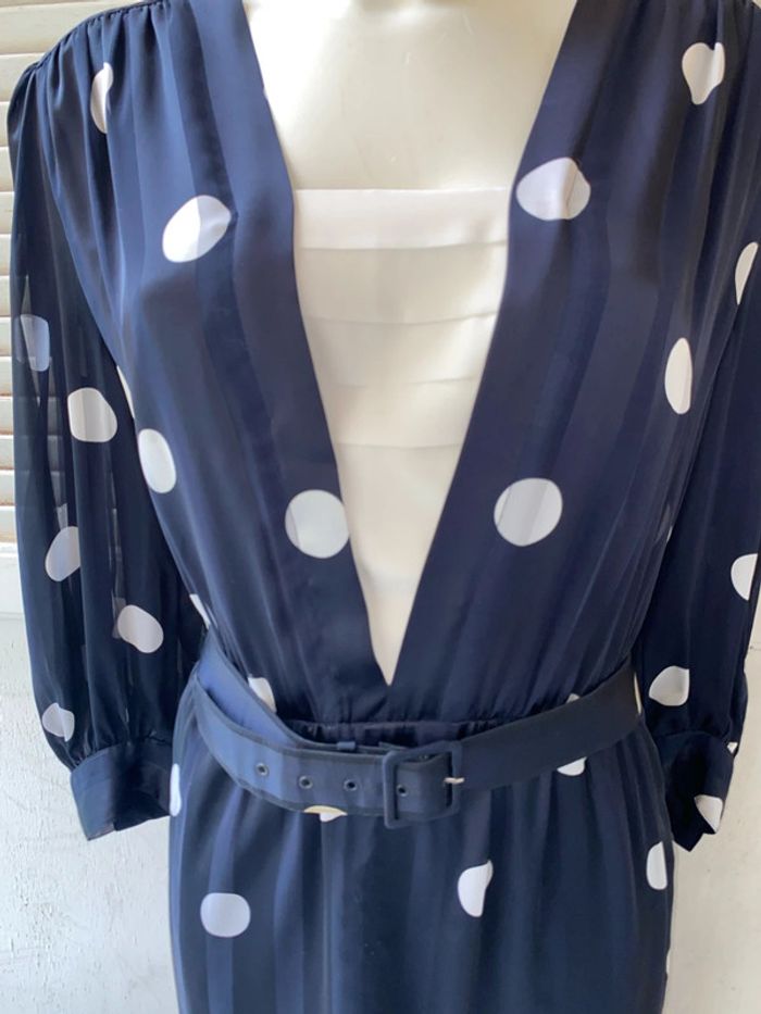 Robe à pois Vintage taille 44 - photo numéro 2