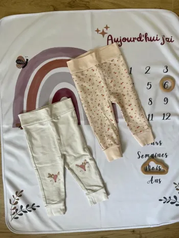Lot de leggings bébé fille Orchestra – Taille 6 mois