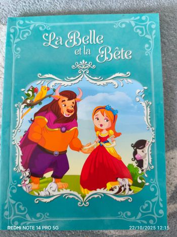 La belle et la bête livre en fan