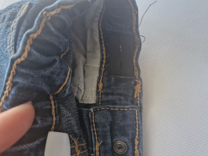 Jean 3/4 ans Tex Bleu foncé avec effet délavé - photo numéro 5