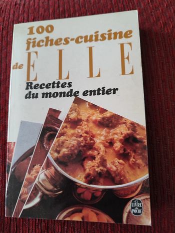 Livre de recettes "Recettes du monde entier" 100 fiches de ELLE