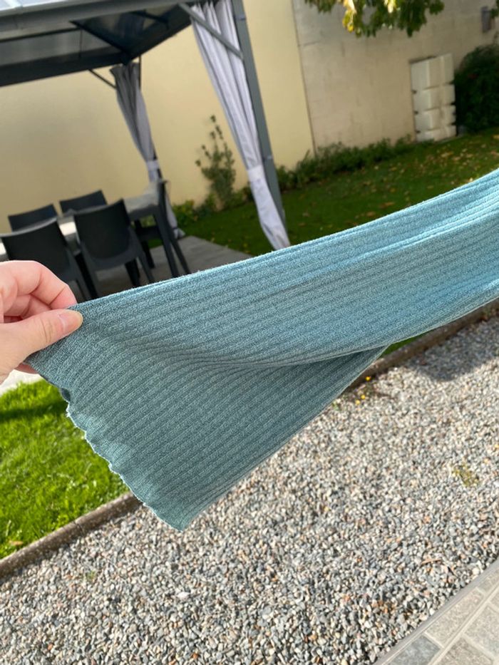 Pull col roulé femme bleu taille S - photo numéro 3