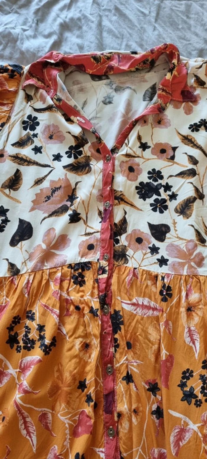 Robe longue d'été motif fleuri - photo numéro 8