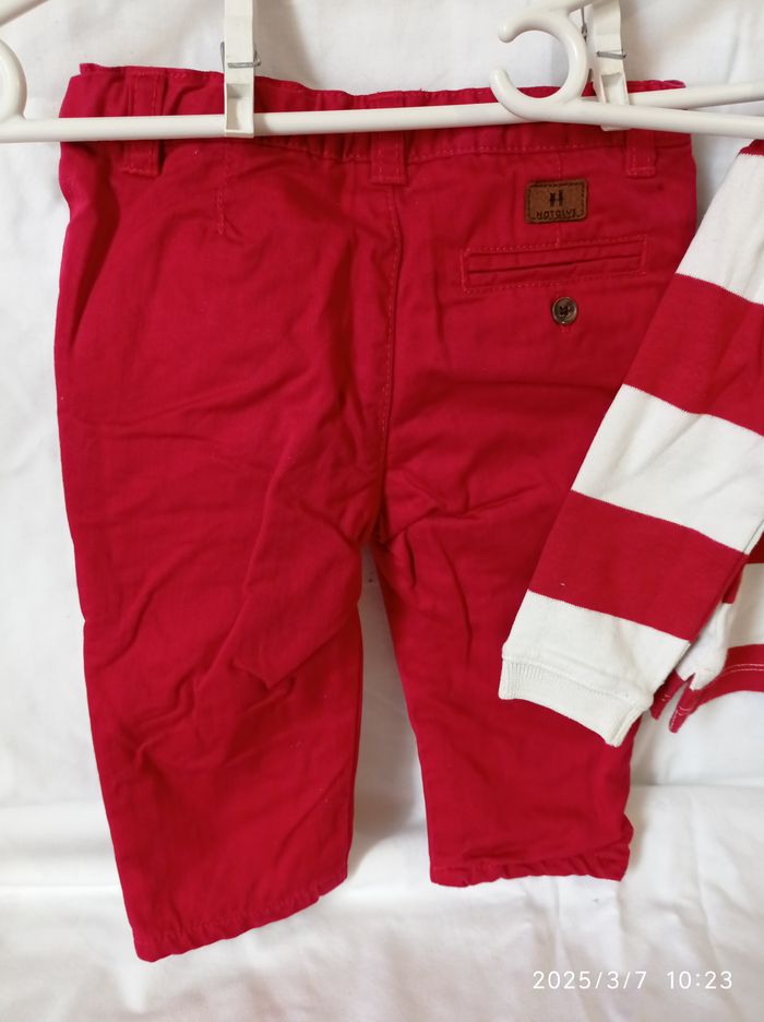 pantalon et haut de Natalys 6 mois ref 26 D3 - photo numéro 3