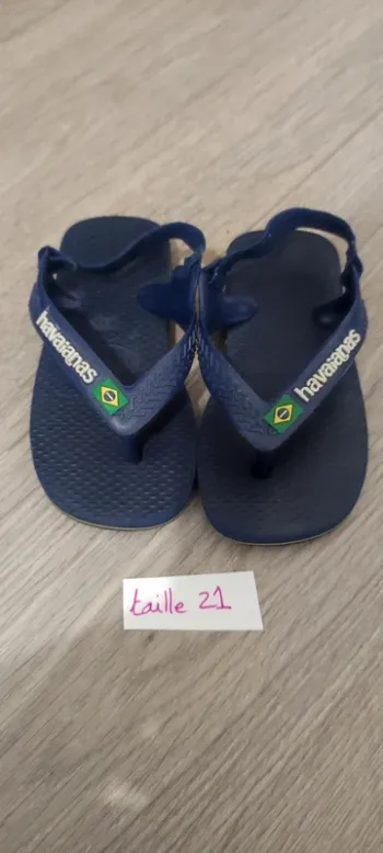 Havaianas bleu taille 21 tong été