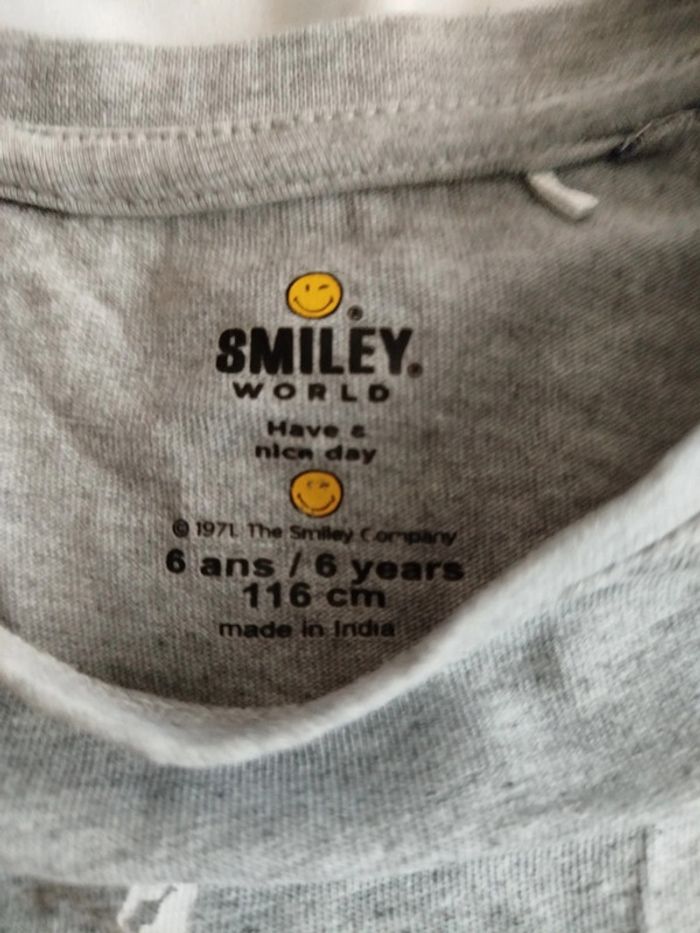 T-shirt smiley 6 ans - photo numéro 3