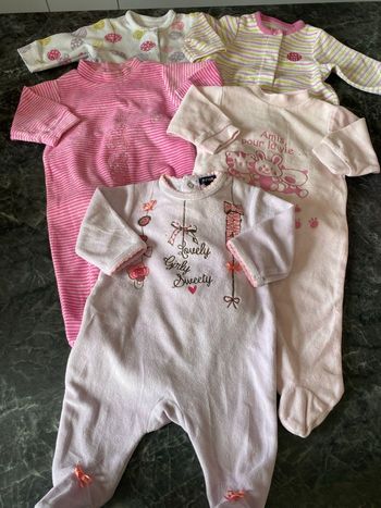 Lot pyjama velours fille