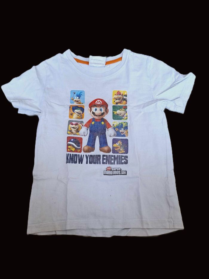 T-shirt manches courtes 8 ans Mario