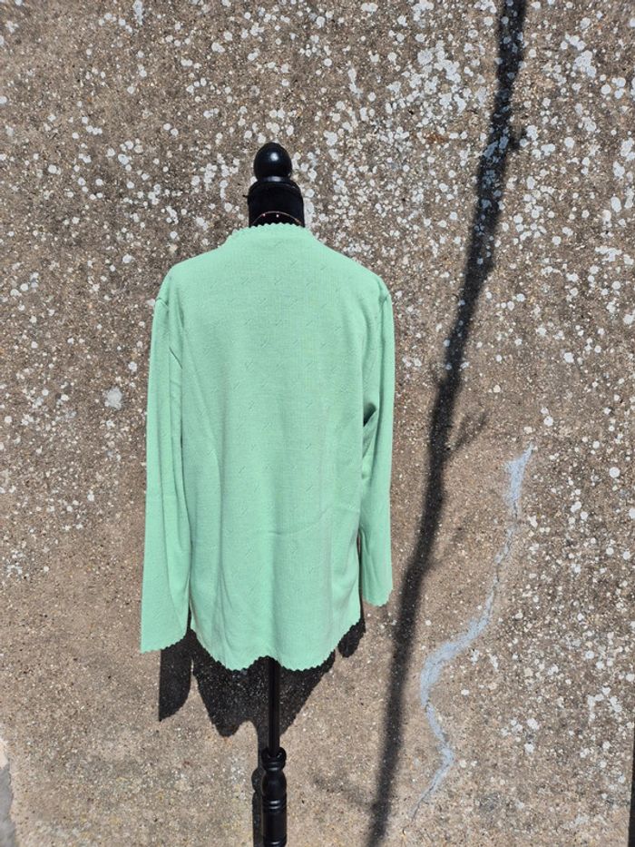 Pull vert pomme T.42 - photo numéro 2