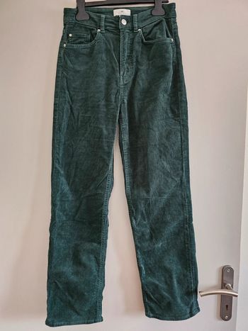 Pantalon droit velours côtelé H&M Taille 36