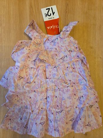 Robe tissaia 6 mois neuf avec étiquette