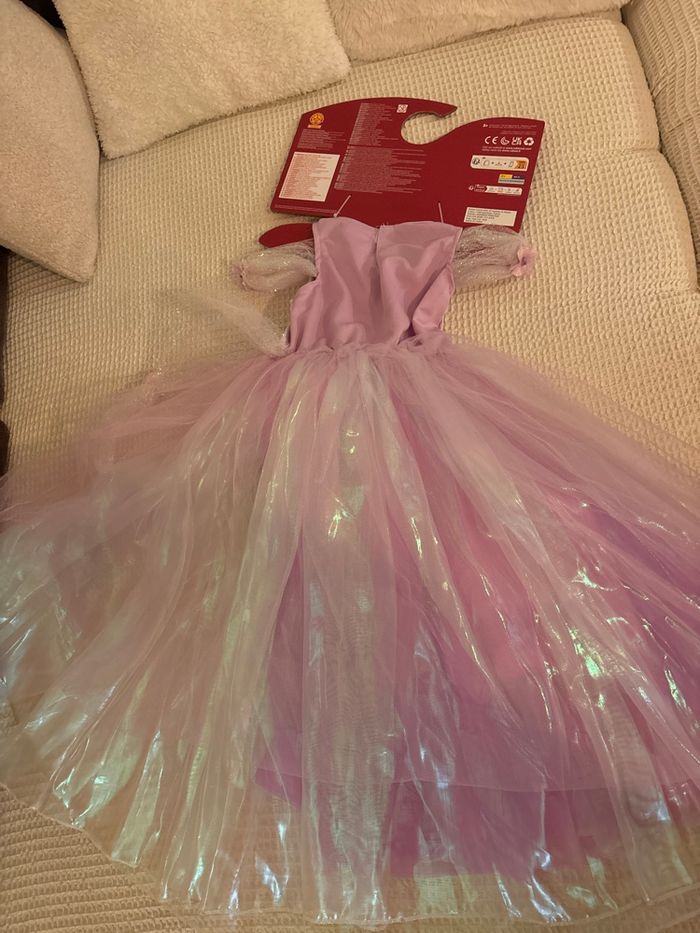 Robe de princesse 5-6 ans avec couronne diadème et gants - photo numéro 2