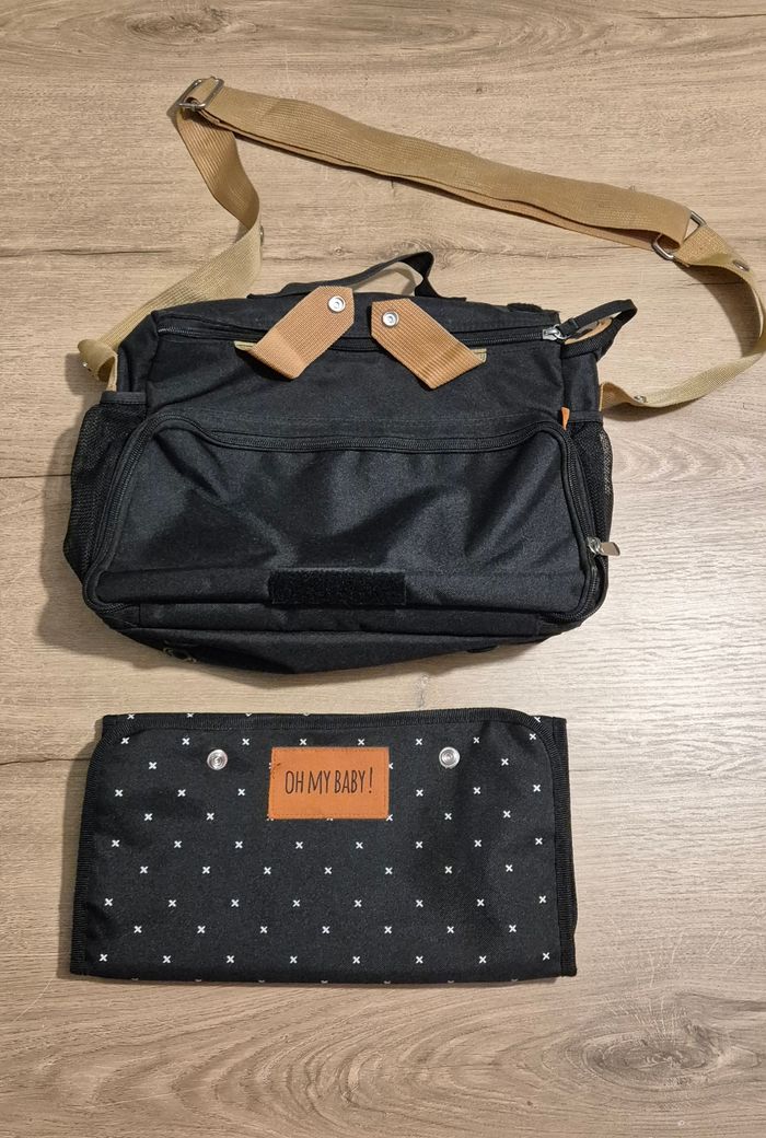 Sac à langer avec tapis pour poussette - photo numéro 3