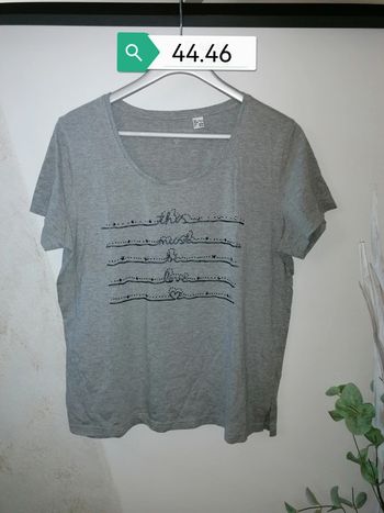 Tee-shirt gris Bonprix 44.46
